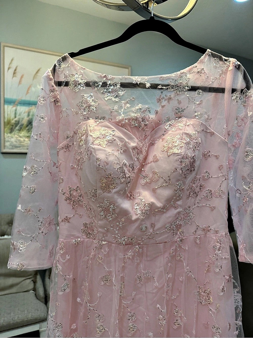 Women's Fashion Pink Floral Maxi Dress Size 10 NWT - Picture 3 of 8